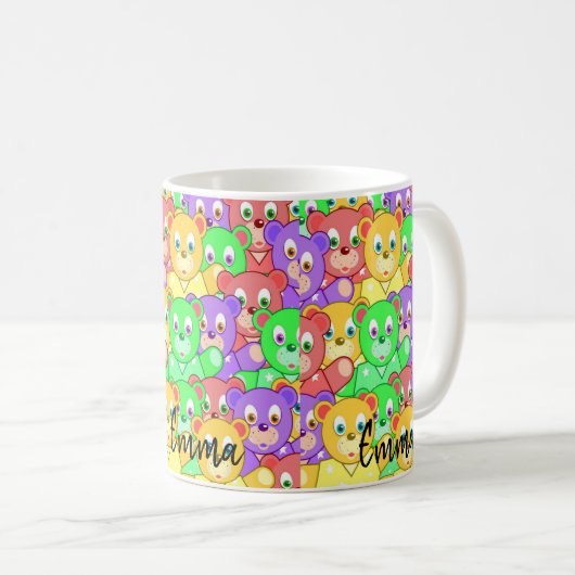 Colorful Teddy Bear Mok (Voorkant rechts)