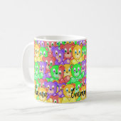 Colorful Teddy Bear Mok (Voorkant links)