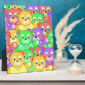 COLORFUL TEDDY BEARS FOTOPLAAT (Zijkant)