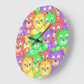COLORFUL TEDDY BEARS GROTE KLOK (Hoek)