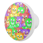 COLORFUL TEDDY BEARS KERAMISCHE KNOP (Rechts)