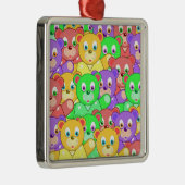 COLORFUL TEDDY BEARS METALEN ORNAMENT (Rechts)