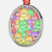 COLORFUL TEDDY BEARS METALEN ORNAMENT (Links)