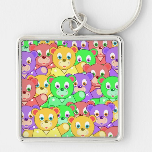COLORFUL TEDDY BEARS SLEUTELHANGER (Voorkant)