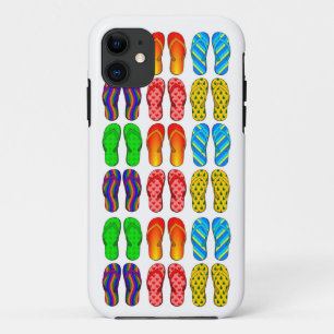 Colorful Teenslippers Fun Beach Theme iPhone 5 Hoe 11 Hoesje