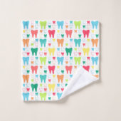 Colorful Teeth Pattern Bad Handdoek (Wasdoekje)