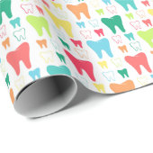Colorful Teeth Pattern Cadeaupapier (Rol Hoek)