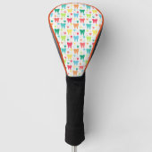 Colorful Teeth Pattern Golfheadcover (Voorkant)