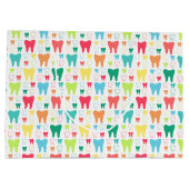 Colorful Teeth Pattern Groot Cadeauzakje (Achterkant)