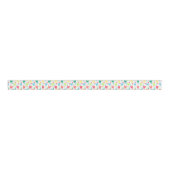 Colorful Teeth Pattern Grosgrain Lint (Voorkant)