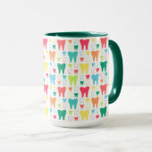 Colorful Teeth Pattern Mok (Voorkant rechts)