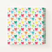 Colorful Teeth Pattern Notitieboek (Achterkant)