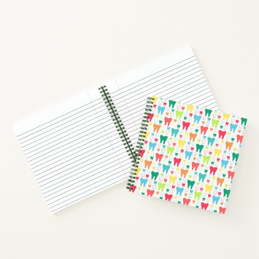 Colorful Teeth Pattern Notitieboek (Binnen)