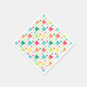 Colorful Teeth Pattern Servet (Hoek)