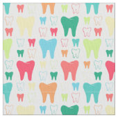 Colorful Teeth Pattern Stof (Close Up)