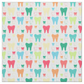 Colorful Teeth Pattern Stof (Swatch)