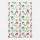 Colorful Teeth Pattern Theedoek (Verticaal)