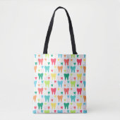 Colorful Teeth Pattern Tote Bag (Voorkant)