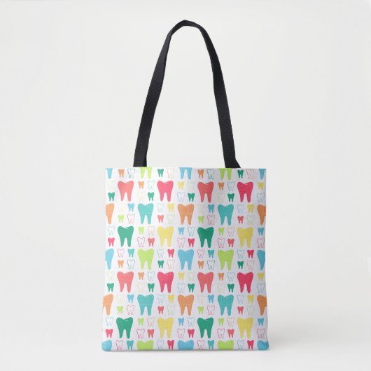 Colorful Teeth Pattern Tote Bag (Voorkant)