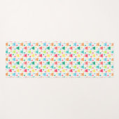 Colorful Teeth Pattern Yogamat (Voorkant (horizontaal))