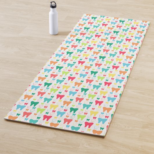 Colorful Teeth Pattern Yogamat (In situ)
