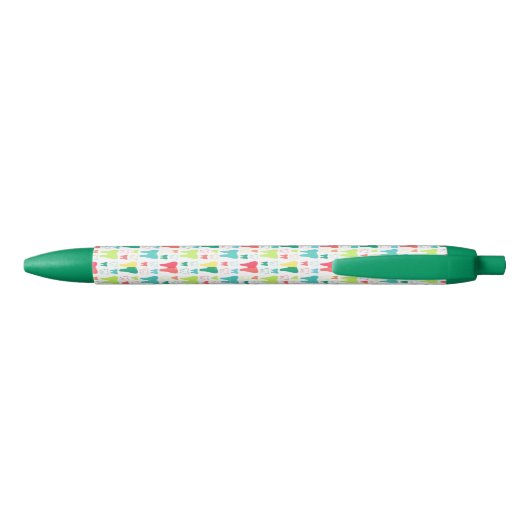 Colorful Teeth Pattern Zwarte Inkt Pen (Achterkant)