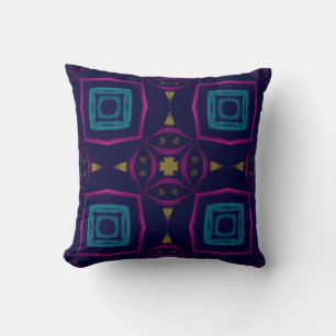 Colorful Tegel illustratie. Mode Geometric Orna Kussen