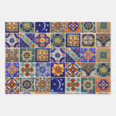 Colorful Tegel Mexican Talavera Print On Demand Inpakpapier Vel (Voorkant 2)