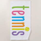 Colorful Tennis Beach Towel Strandlaken (Voorkant)