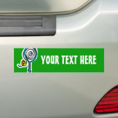Colorful Tennis Spiral Rope Bumpersticker (Op auto)