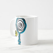 Colorful Tennis Spiral Rope Koffiemok (Voorkant links)