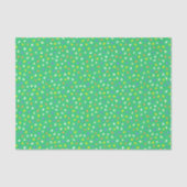 Colorful Terrazzo Confetti Pattern Bright Green Tissuepapier (Voorkant)