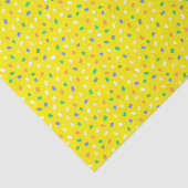 Colorful Terrazzo Confetti Pattern Bright Lemonade Tissuepapier (Detail)
