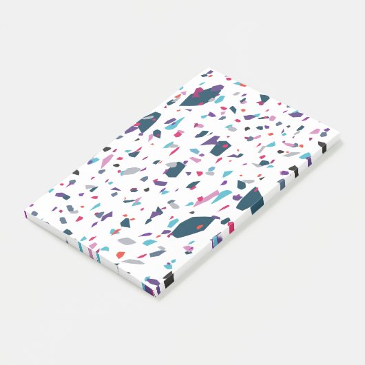 Colorful Terrazzo Joy Post-it® Notes (Schuin)
