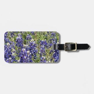 Colorful Texas Bluebonnets - Lupinus texensis Bagagelabel