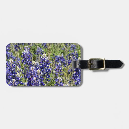 Colorful Texas Bluebonnets - Lupinus texensis Bagagelabel (Voorkant horizontaal)