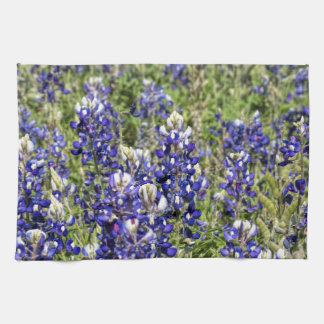 Colorful Texas Bluebonnets - Lupinus texensis Theedoek