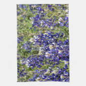 Colorful Texas Bluebonnets - Lupinus texensis Theedoek (Verticaal)