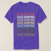 Colorful Text Base Jumping T-shirt (Design voorkant)