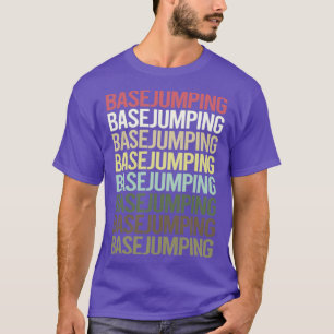 Colorful Text Base Jumping T-shirt