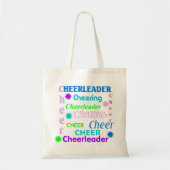 Colorful Text Cheerleader Bag Tote Bag (Voorkant)