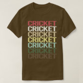 Colorful Text Cricket T-shirt (Design voorkant)