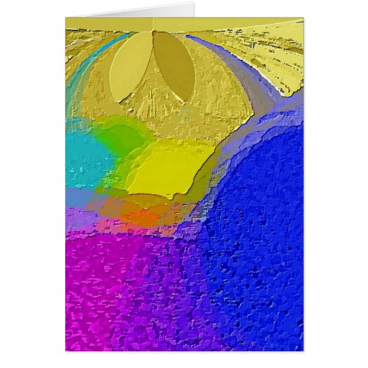 "Colorful Texture Mix" Blanco Kaart met envelop (Voorkant)