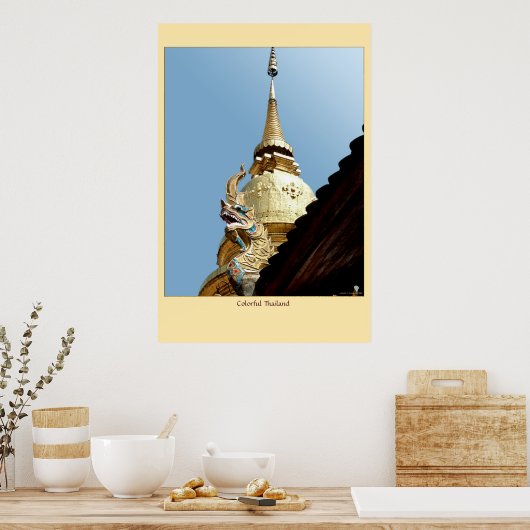 Colorful Thailand Poster (Keuken)