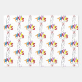 Colorful "Thanks" Spelled by Balloons Inpakpapier Vel (Voorkant 3)