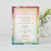 Colorful Thick Abstract Paint Generic Party Kaart (Staand voorkant)