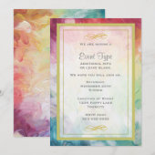 Colorful Thick Abstract Paint Generic Party Kaart (Voorkant / Achterkant)