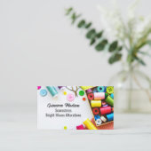 Colorful Thread Seamstress Sewing Company  Visitekaartje (Staand voorkant)