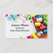 Colorful Thread Seamstress Sewing Company  Visitekaartje (Voorkant)