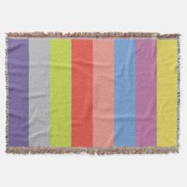 Colorful Throw Blanket Deken